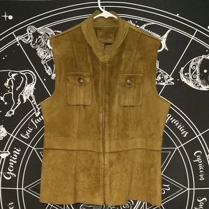 Lauren Ralph Lauren suede vest large women's